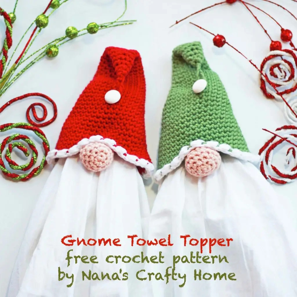 Crochet Gnome Towel Topper Free Pattern in Free Printable Crochet Towel Topper Pattern