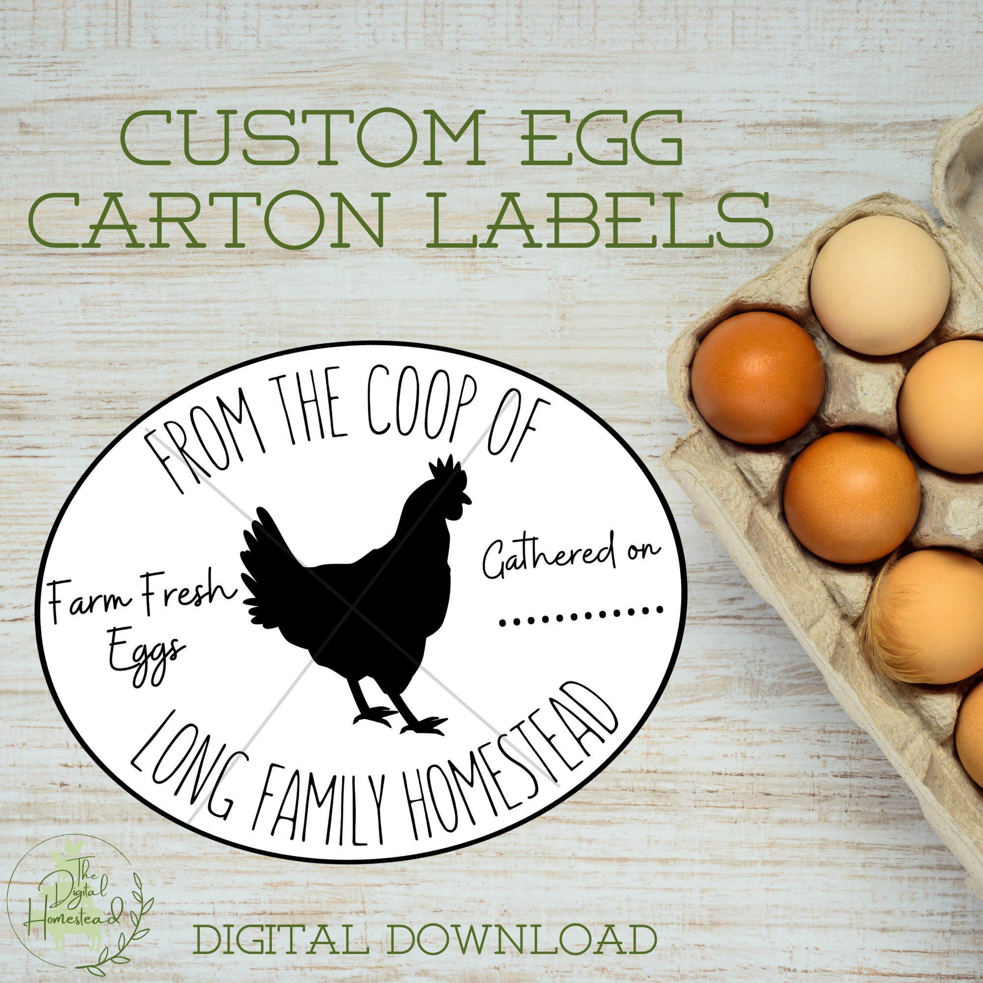 Custom Egg Carton Labels | Printable Labels For Egg Cartons | Egg in Printable Egg Carton Labels