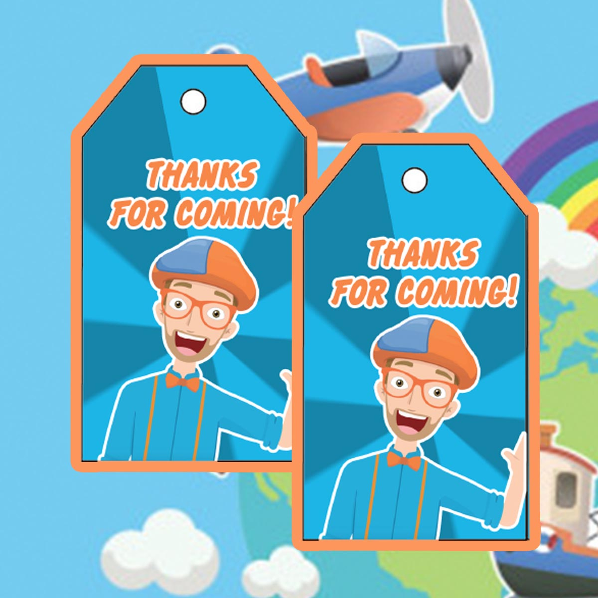 Daisy Celebrates: Blippie Birthday Party Printable Files regarding Free Blippi Birthday Printables