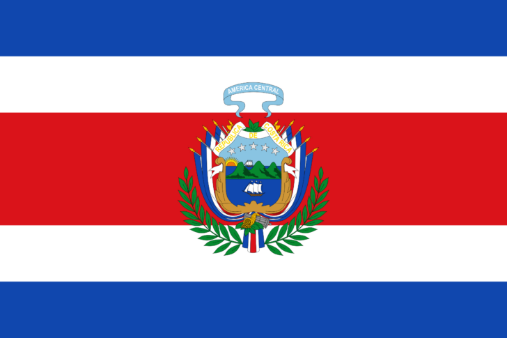Costa Rica Flag Printable