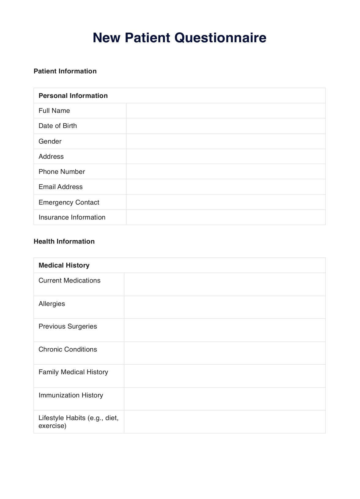 Dental New Patient Form &amp;amp; Template | Free Pdf Download intended for Free Printable New Patient Dental Forms