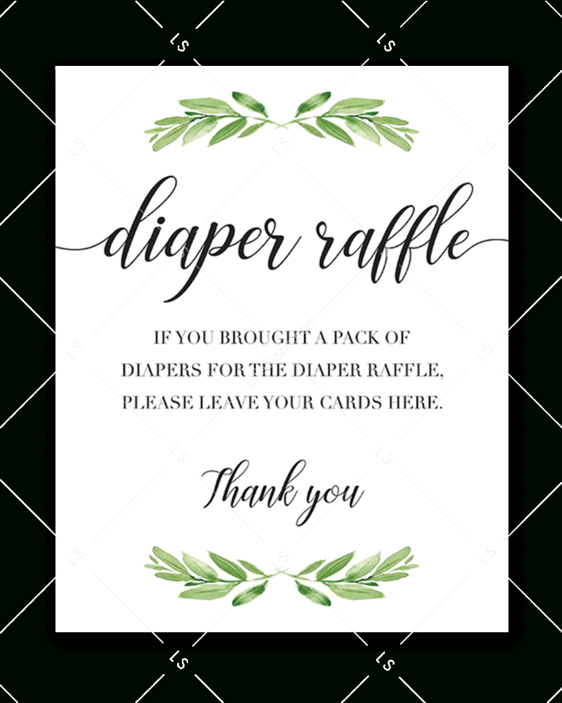 Diaper Raffle Sign Cheap Card throughout Diaper Raffle Template Free Printable