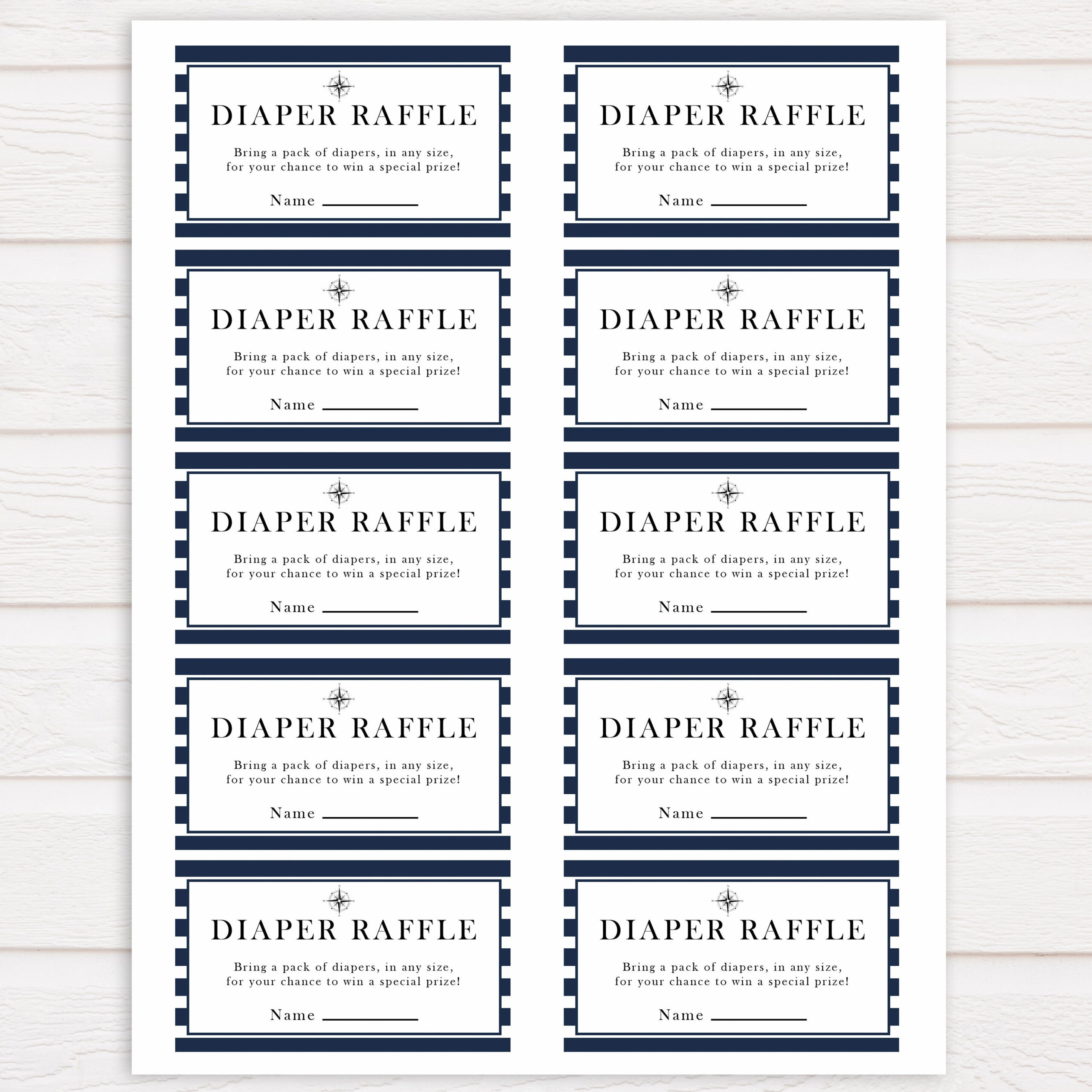Diaper Raffle Top Printable within Diaper Raffle Tickets Free Printable