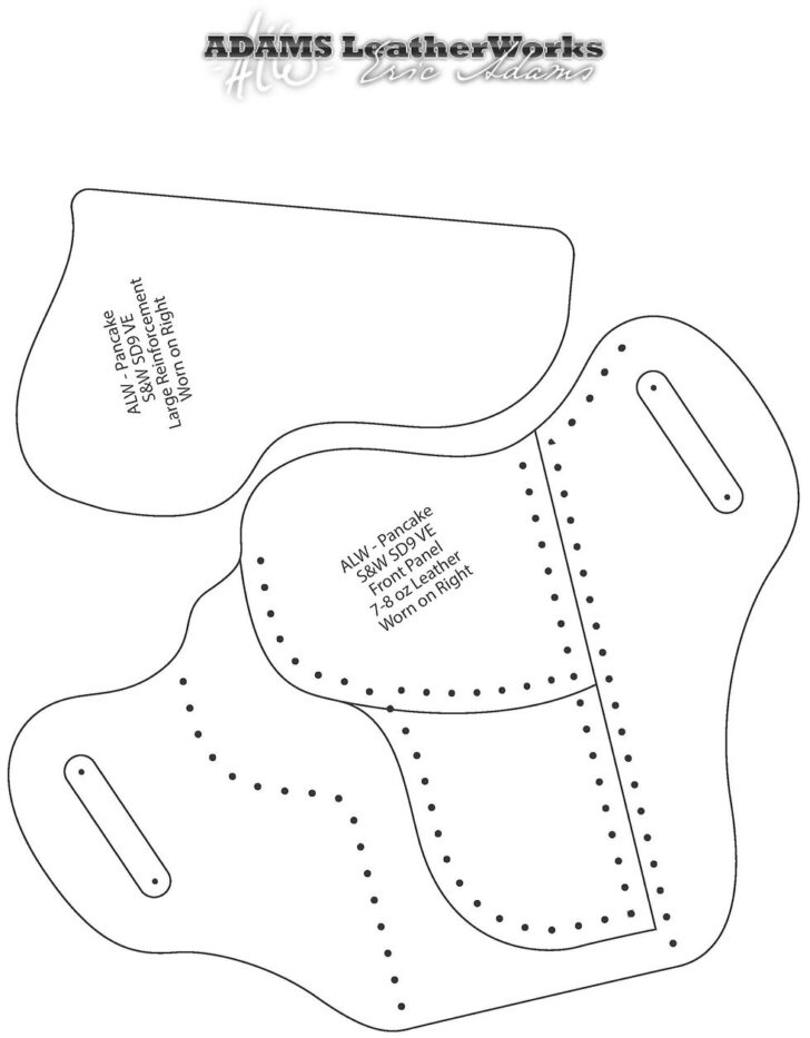 Downloadable Holster Free Printable Leather Holster Patterns
