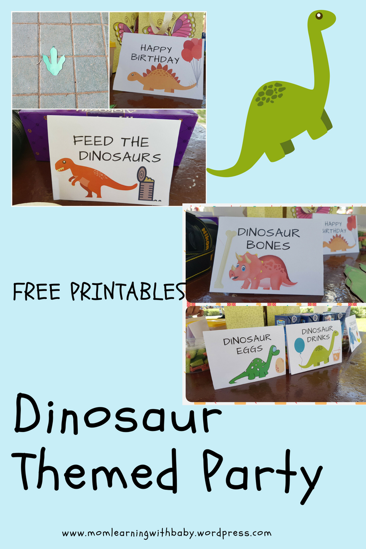Dinosaur Themed Birthday Party – Free Printables – Mom Learning for Dinosaur Party Free Printables