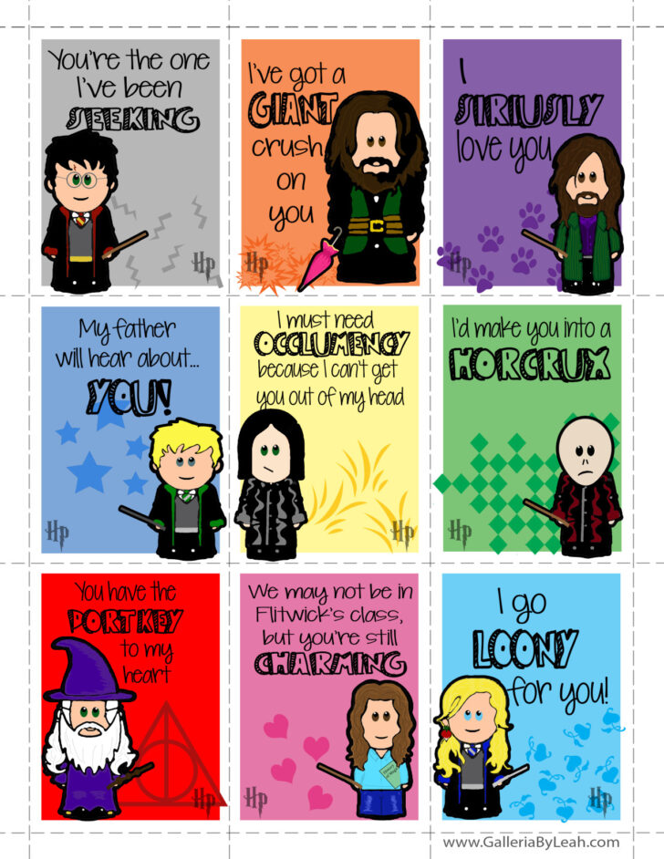 Harry Potter Valentine Printables