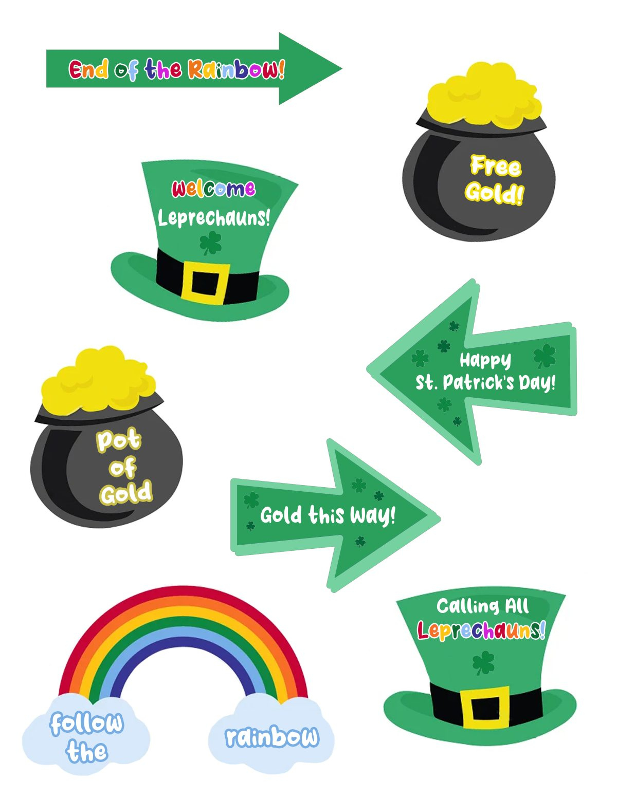 Diy Leprechaun Trap Signs | Free St Patrick&amp;#039;S Day Printables - For with regard to Free Leprechaun Trap Printables