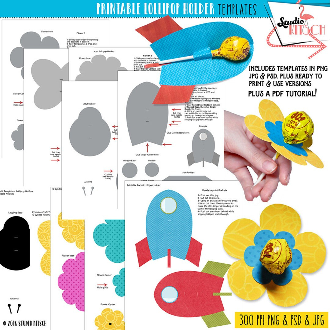 Diy Lollipop Holders, Templates, Printable, Valentines, Ladybug intended for Printable Lollipop Holder Template