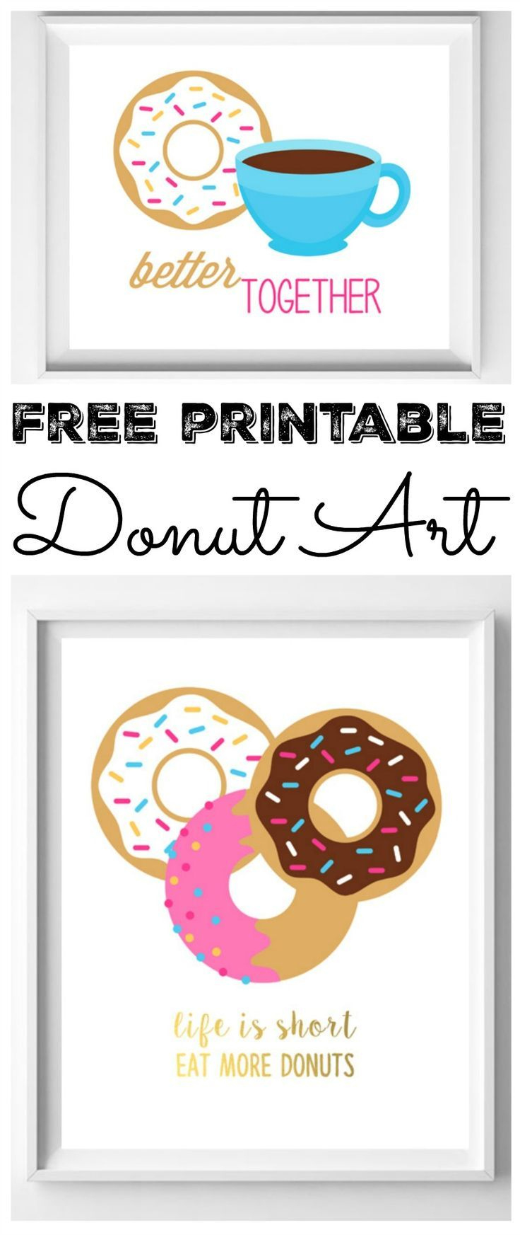 Donut Printables: Two Free Prints For You! throughout Donut Party Free Printables