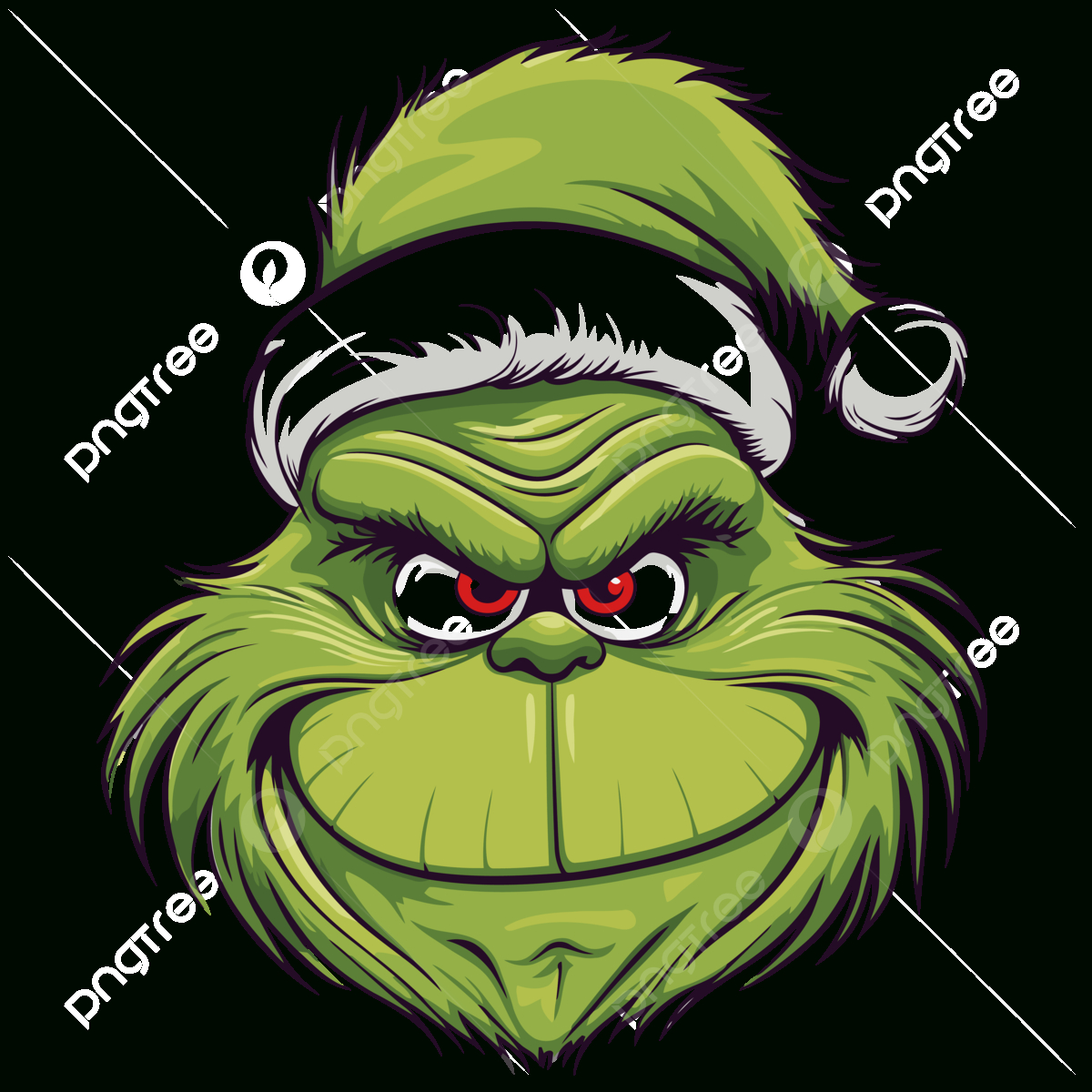 Druckbare Grinch Gesicht Clipart Vektor, Im Stil Des Farbigen pertaining to Free Printable Grinch Clipart