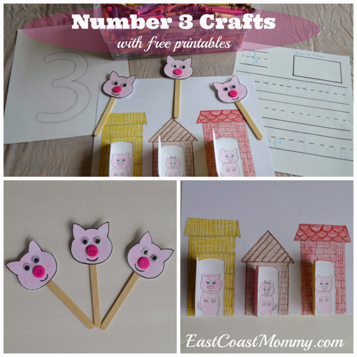 Printable Three Little Pigs Craft