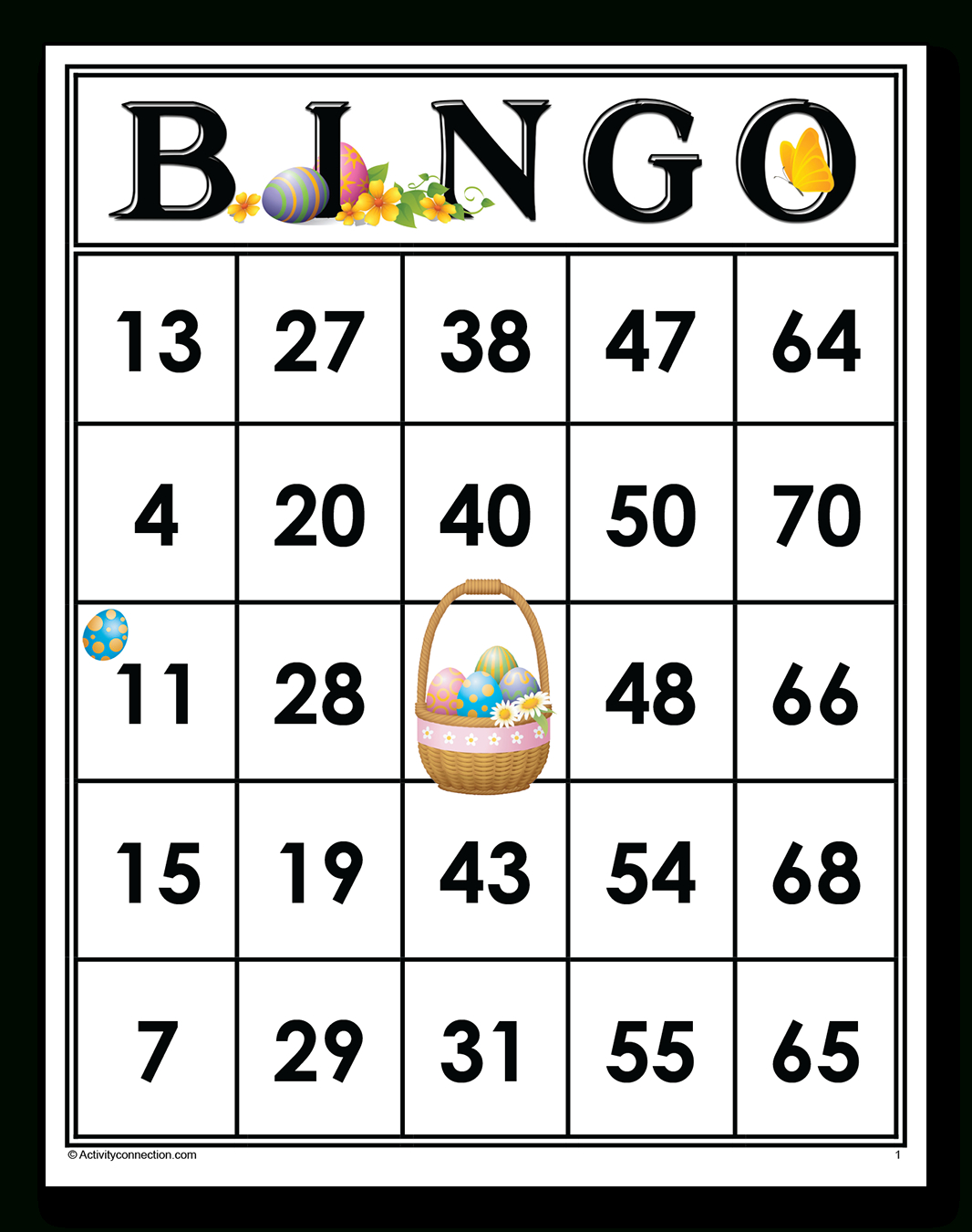Easter Bingo Cards (Printable) - Activity Connection intended for Easter Bingo Cards Printables