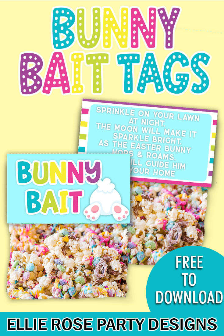 Easter Bunny Printable Tags | Ellierosepartydesigns pertaining to Free Printable Bunny Bait