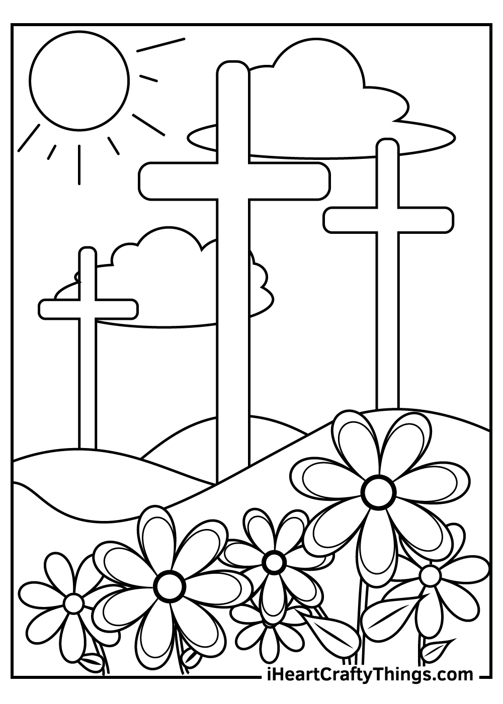 Easter Coloring Pages: 36 Free Printable Pdf Sheets For Kids in Free Christian Easter Printables