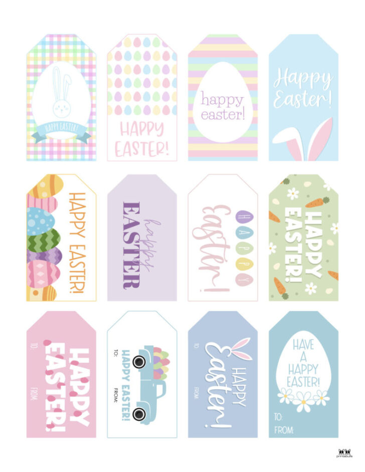 Free Printable Happy Easter Tags