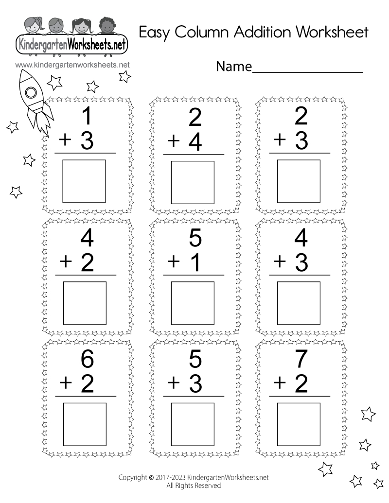 Easy Column Addition Worksheet - Free Printable, Digital, &amp;amp; Pdf in Easy Column Addition Worksheet