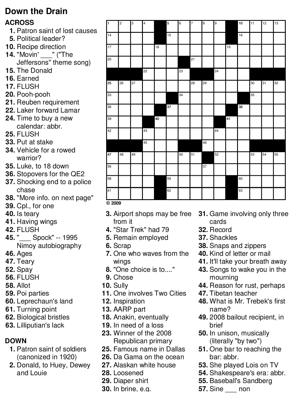 Easy Crossword Puzzles For Seniors | Activity Shelter - Worksheets regarding Free Crosswords For Seniors Printable
