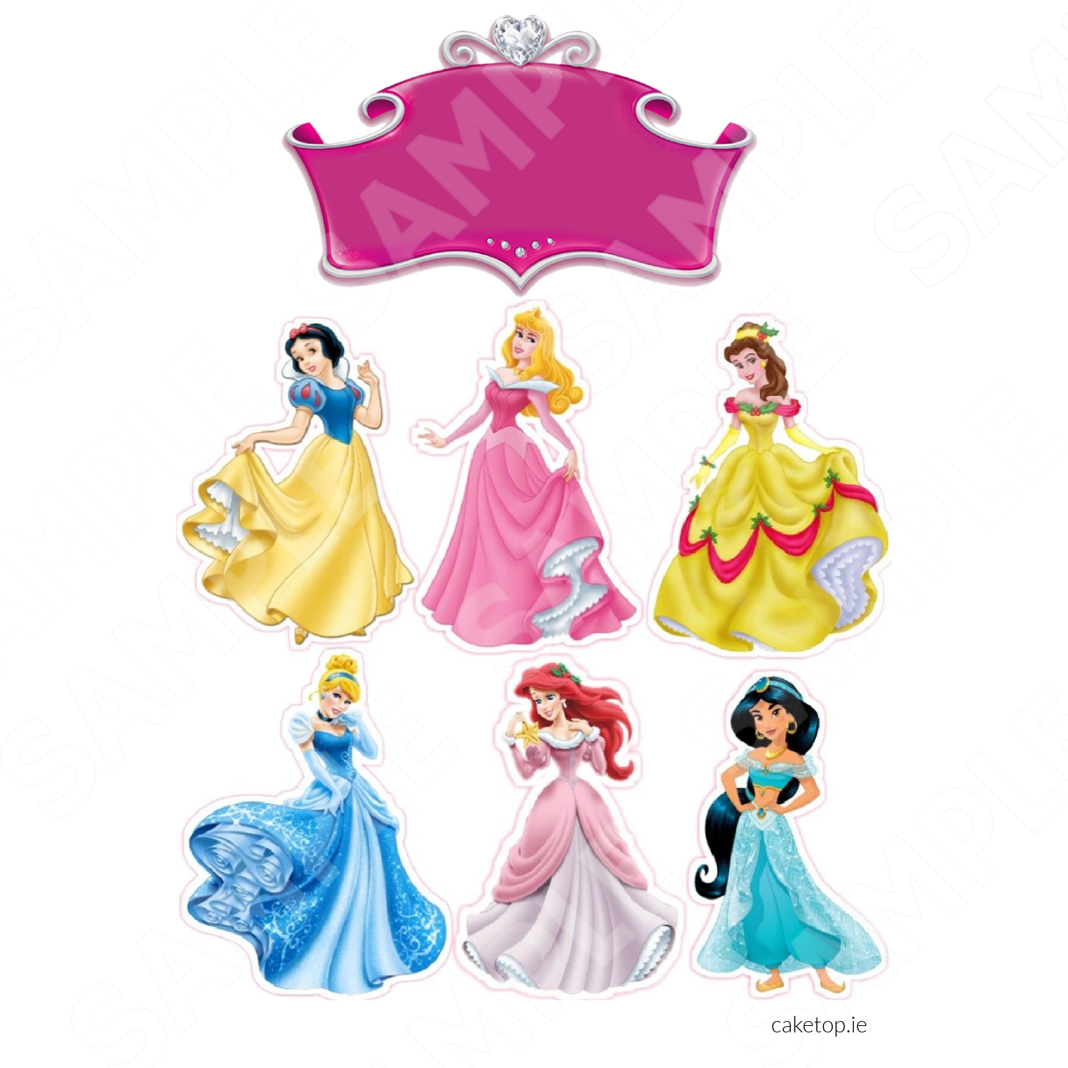 Edible Cake Toppers Ireland | High Quality Easy Peel Toppers throughout Printable Princess Cake Toppers