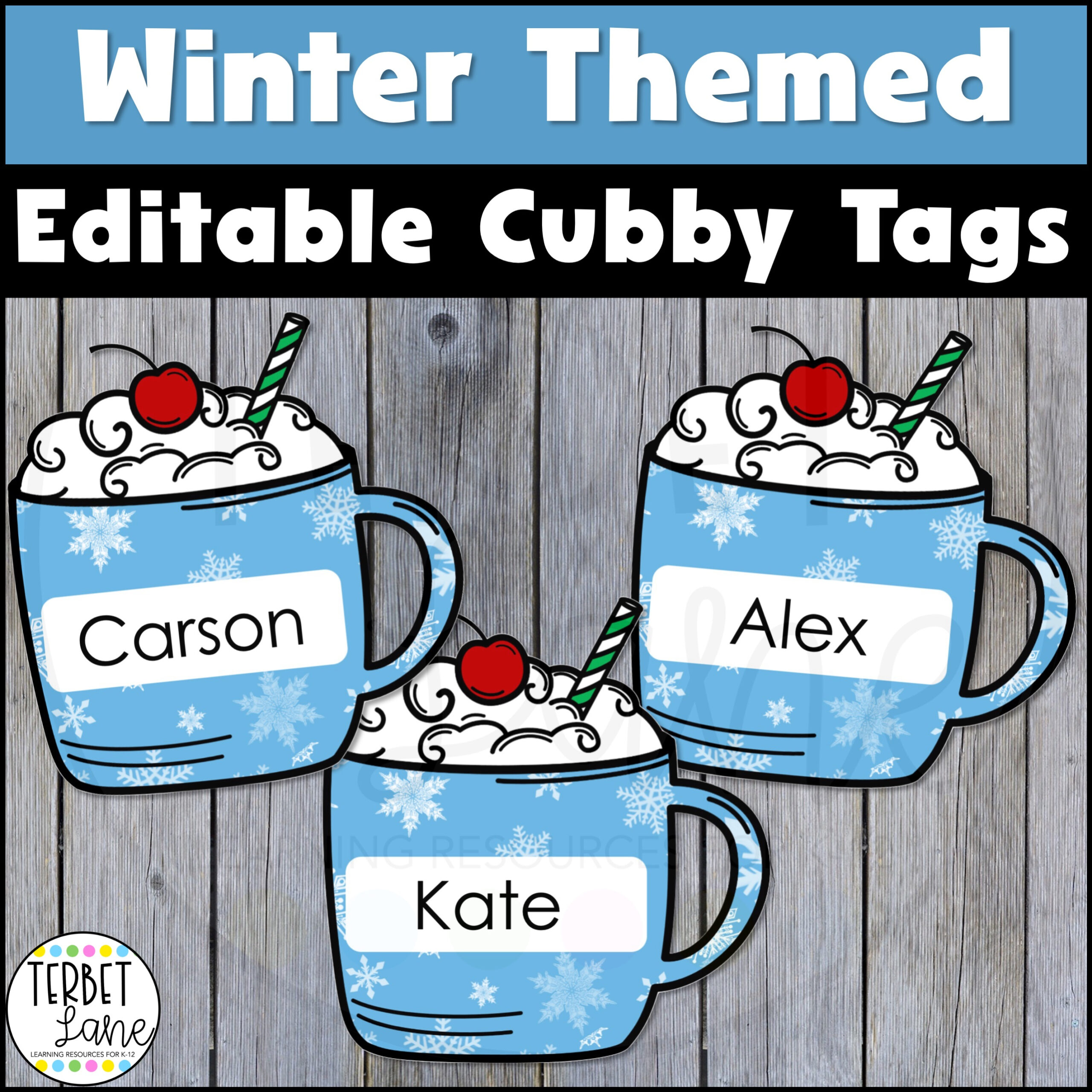 Editable Winter Cubby Tags | Cubby Name Labels | Locker Name Tags within Free Printable Winter Cubby Tags