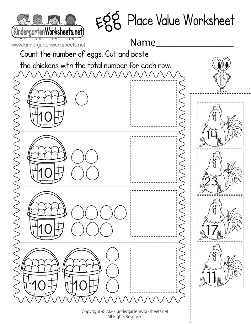 Egg Place Value Worksheet - Free Printable, Digital, &amp;amp; Pdf for Printable Apple Place Value Worksheet