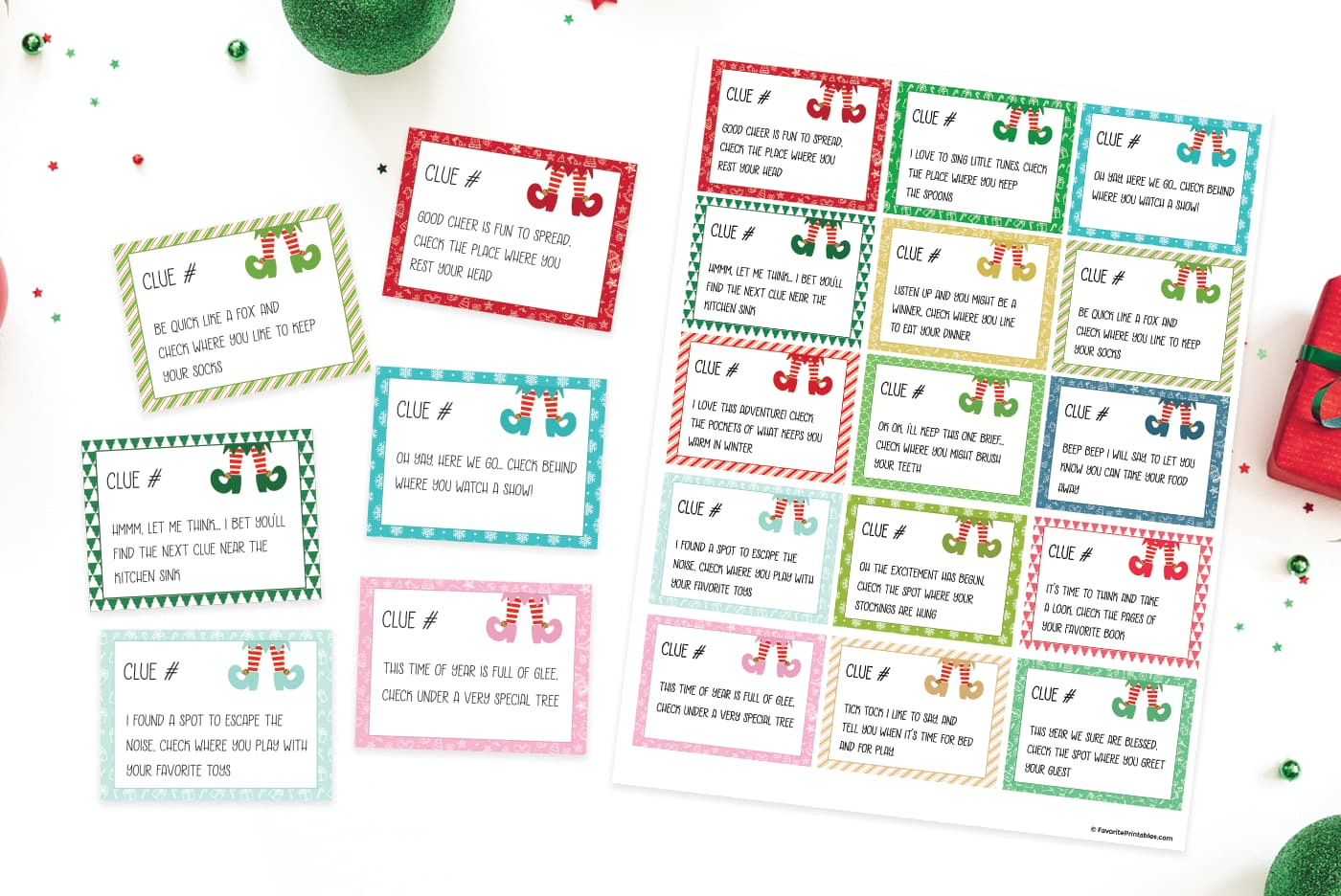 Elf On The Shelf Scavenger Hunt, Free Printable Game! - Favorite within Elf On The Shelf Scavenger Hunt Free Printable