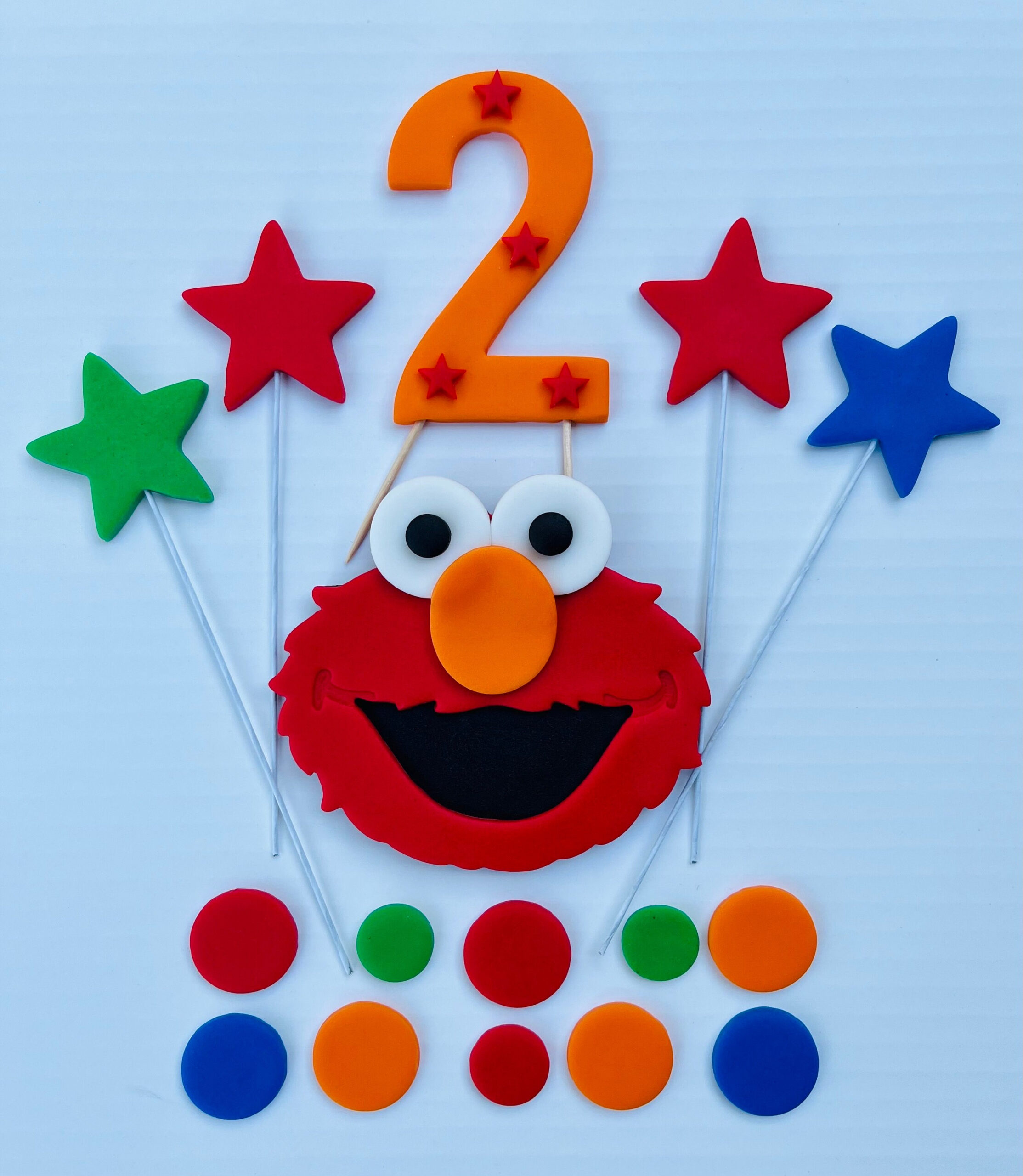 Elmo Cake Topper Elmo Birthday Cake Edible Fondant - Etsy.de with Printable Elmo Cake Topper