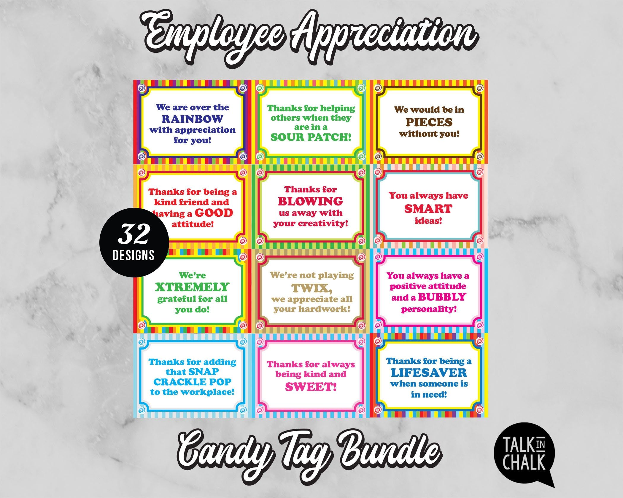 Employee Appreciation Candy Gift Tags - 60+ Gift Ideas For 2025 in Free Printable Employee Appreciation Candy Tags