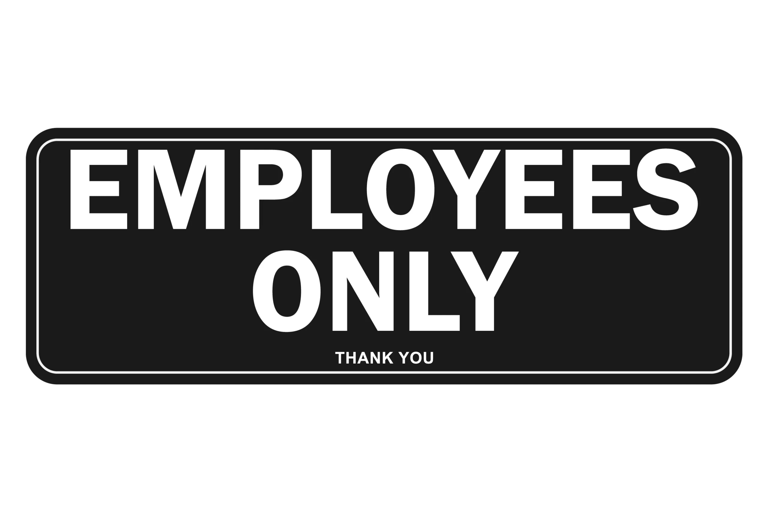Employees Only Sign Color Stickers Symbol Poster Directions with regard to Employees Only Sign Printable