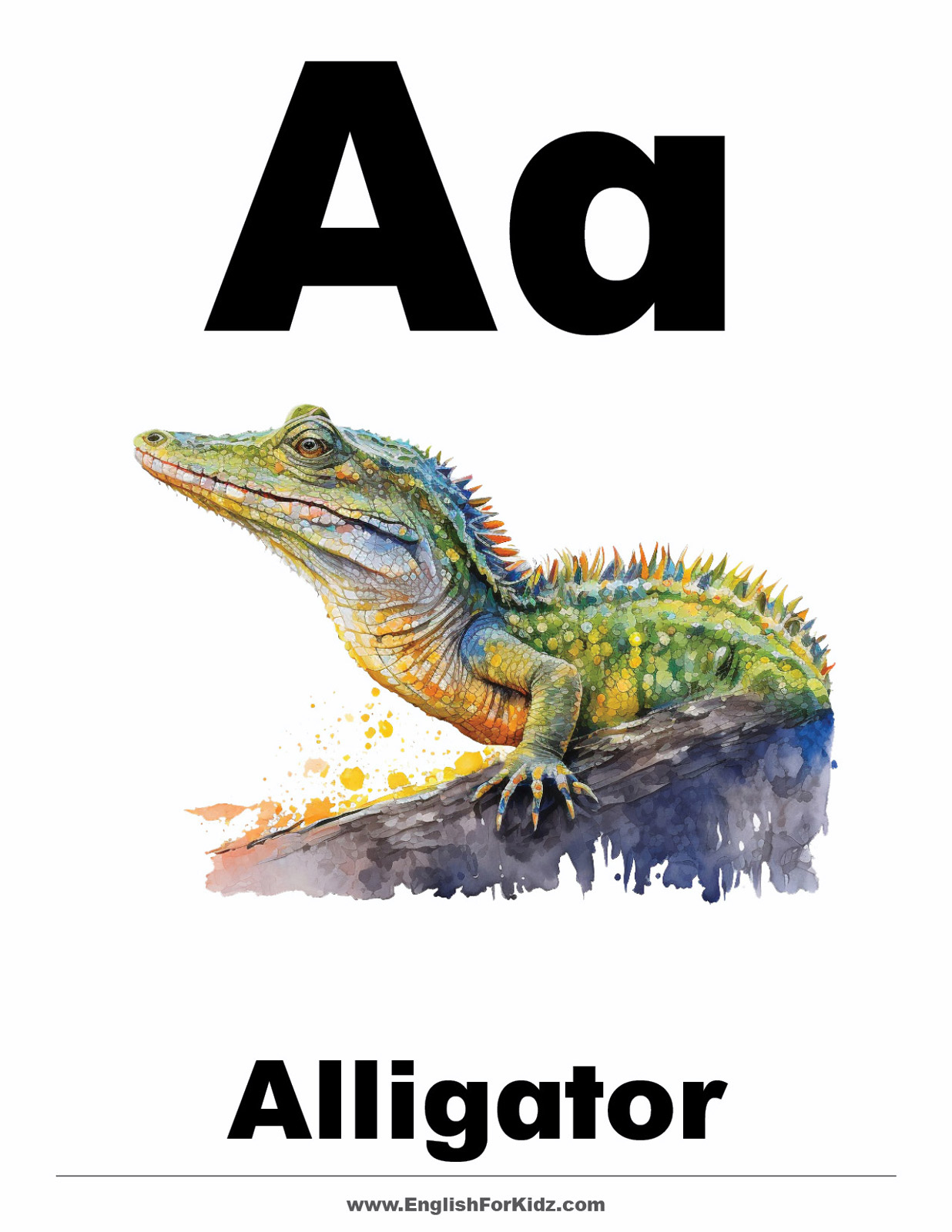 English For Kids Stepstep: Printable Animal Alphabet throughout Animal Alphabet Letters Printable