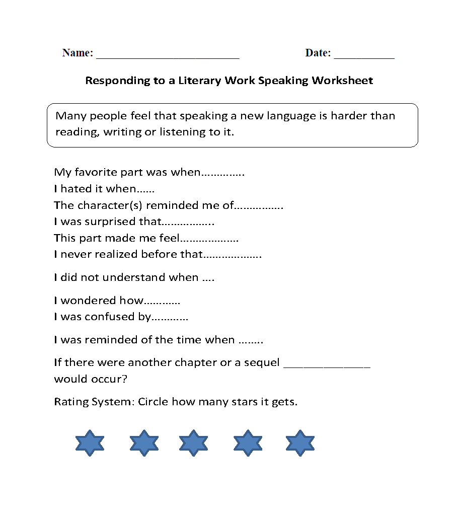 Englishlinx | Speaking Worksheets pertaining to English Speaking Worksheets For Beginners
