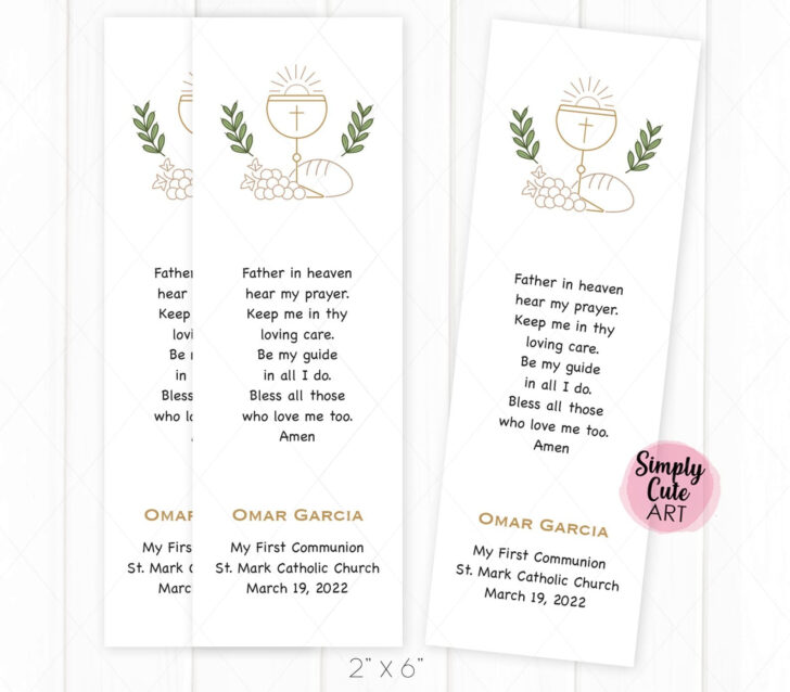 Printable First Communion Prayers