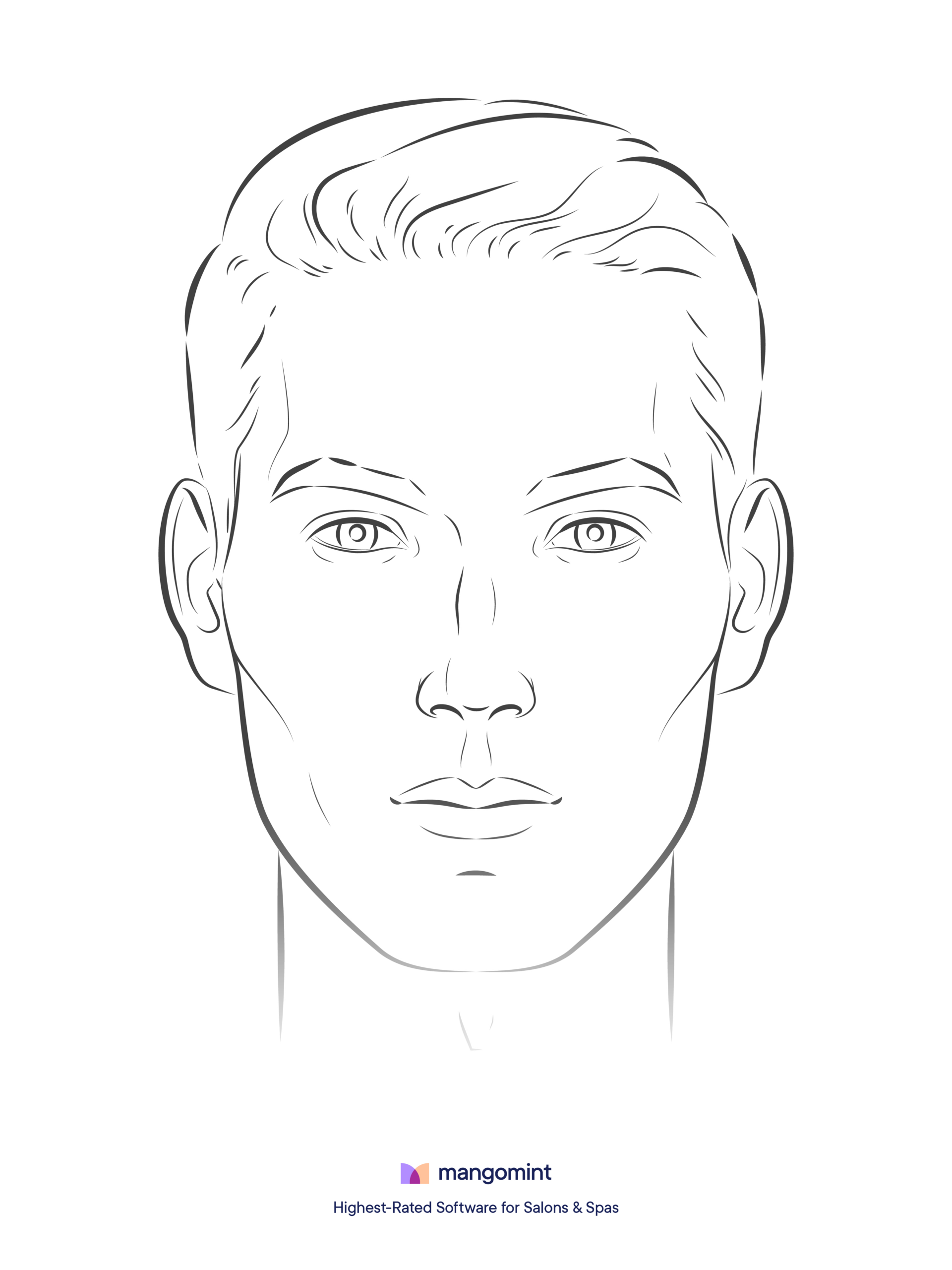 Face Charts: Templates For Spas, Salons, And Tattoo Shops intended for Free Printable Botox Face Chart