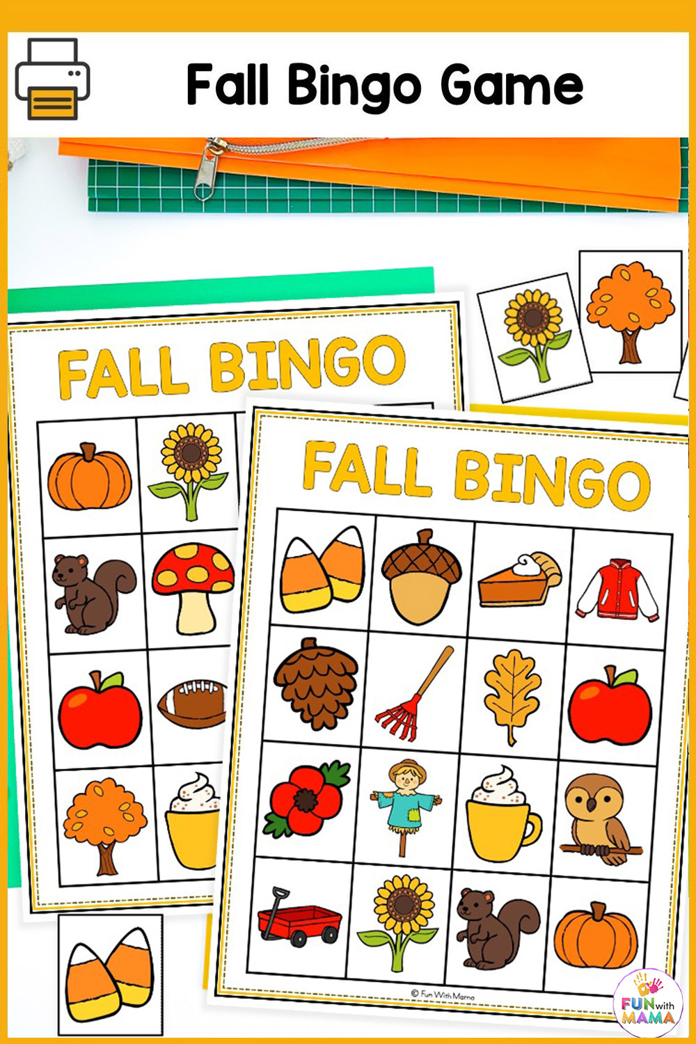 Fall Bingo - Fun With Mama with regard to Free Fall Bingo Cards Printable