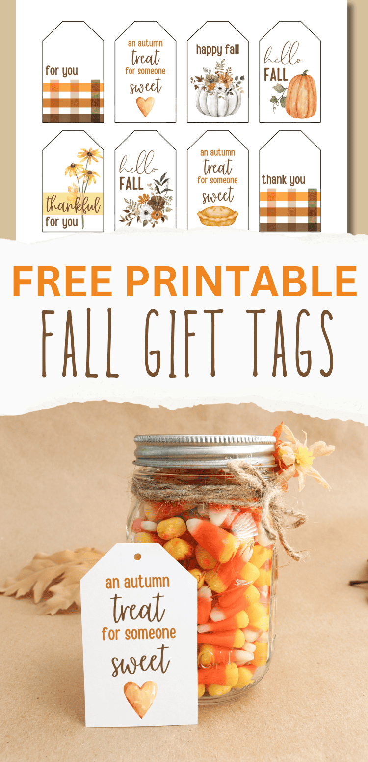 Fall Gift &amp;amp; Treat Tags - Free Printable For Autumn - Aubree Originals regarding Free Fall Printable Tags