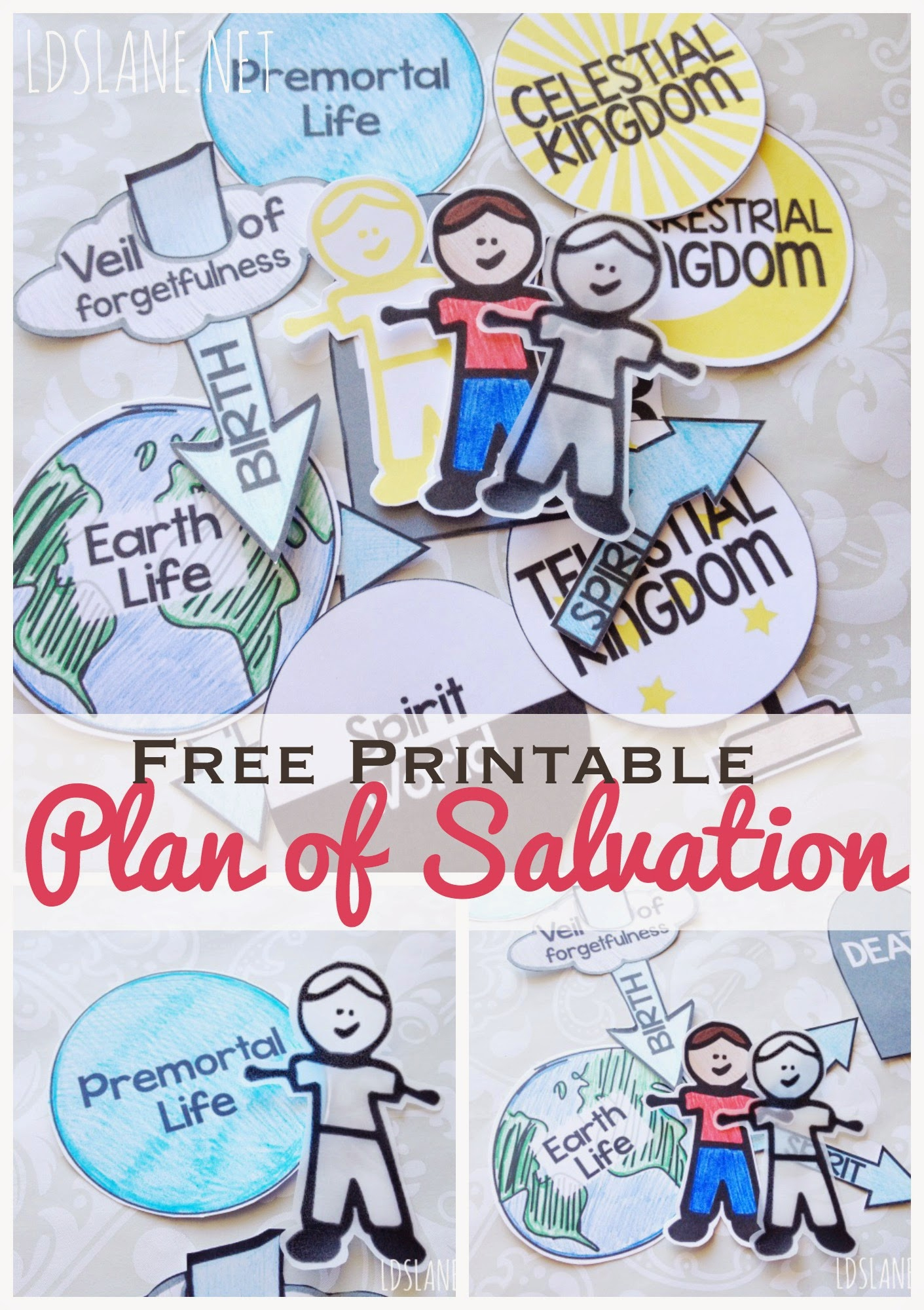 Family Home Evening Series: Plan Of Salvation with regard to Plan of Salvation Printable Free