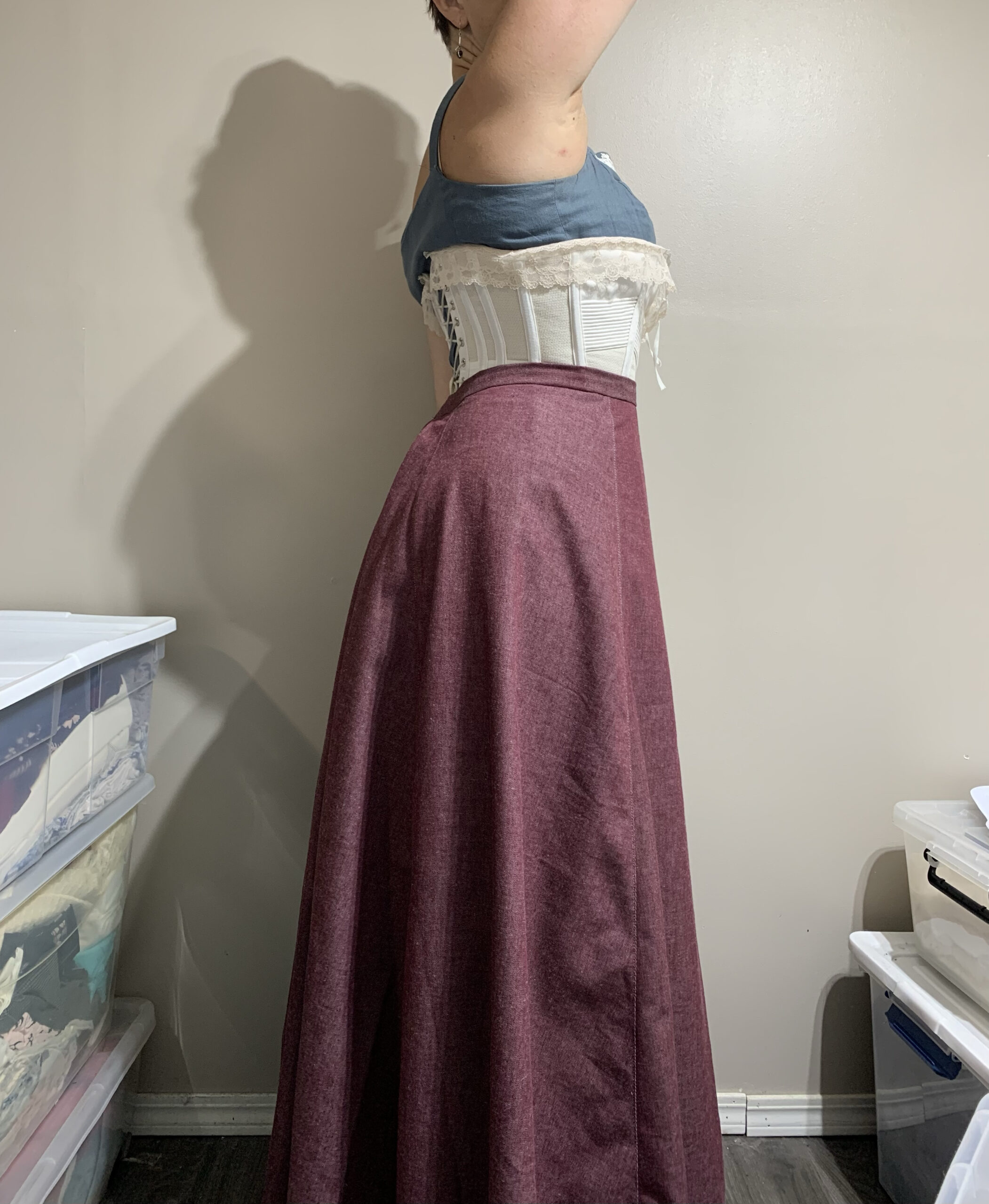 Fantastical Fantail | Tanit-Isis Sews with Printable Victorian Walking Skirt Pattern Free
