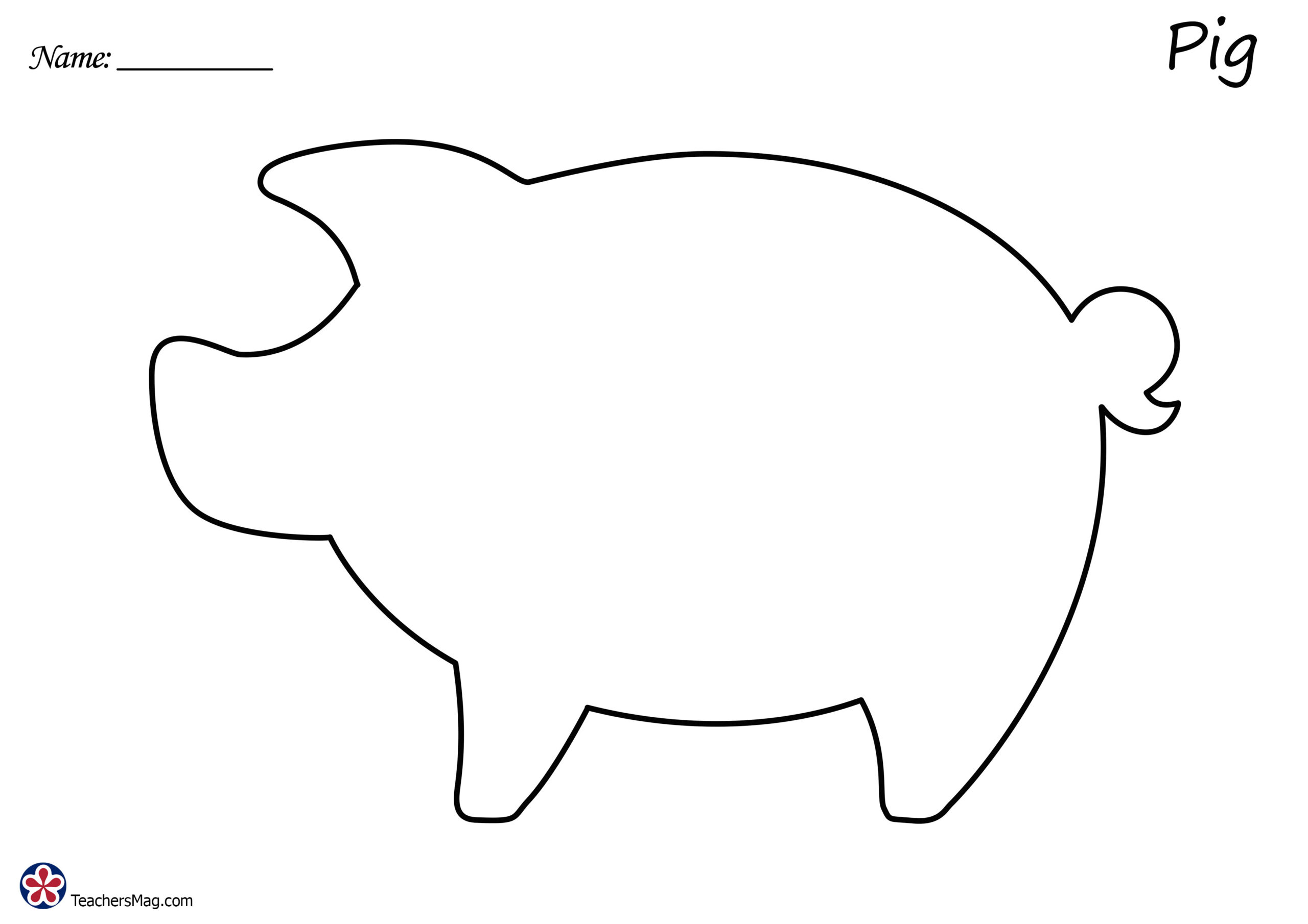 Farm Animal Outline Images. Teachersmag with Farm Animal Stencils Printable