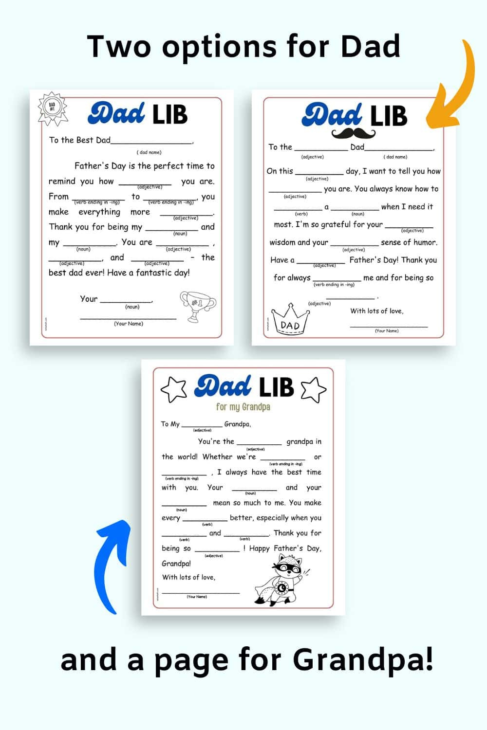 Father&amp;#039;S Day Mad Lib Free Printable - The Artisan Life within Father&amp;amp;#039;s Day Mad Libs Printable