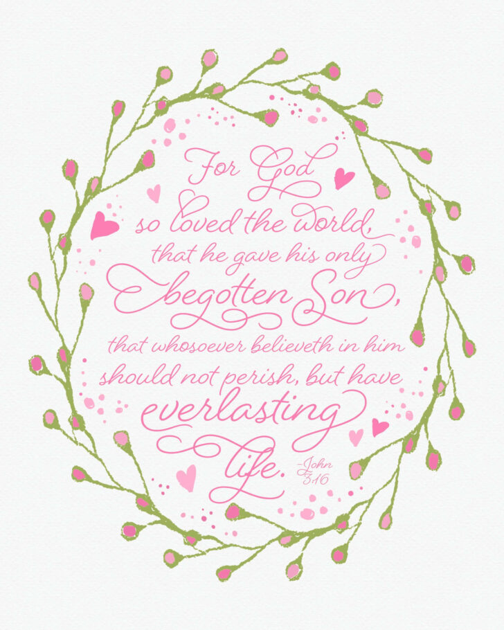Free Printable John 3 16