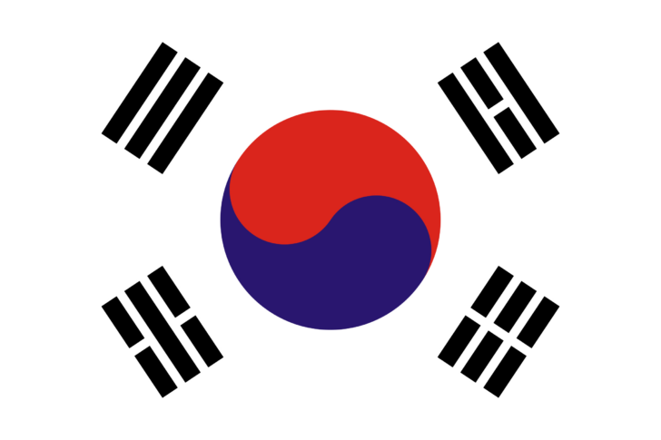 Printable South Korea Flag