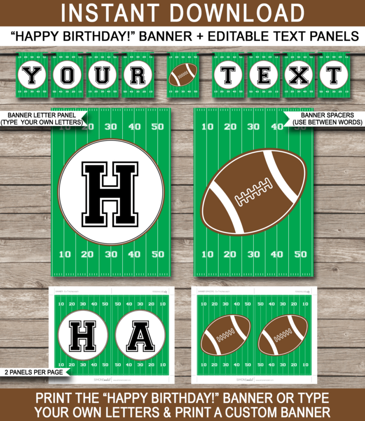 Free Printable Football Party Printables
