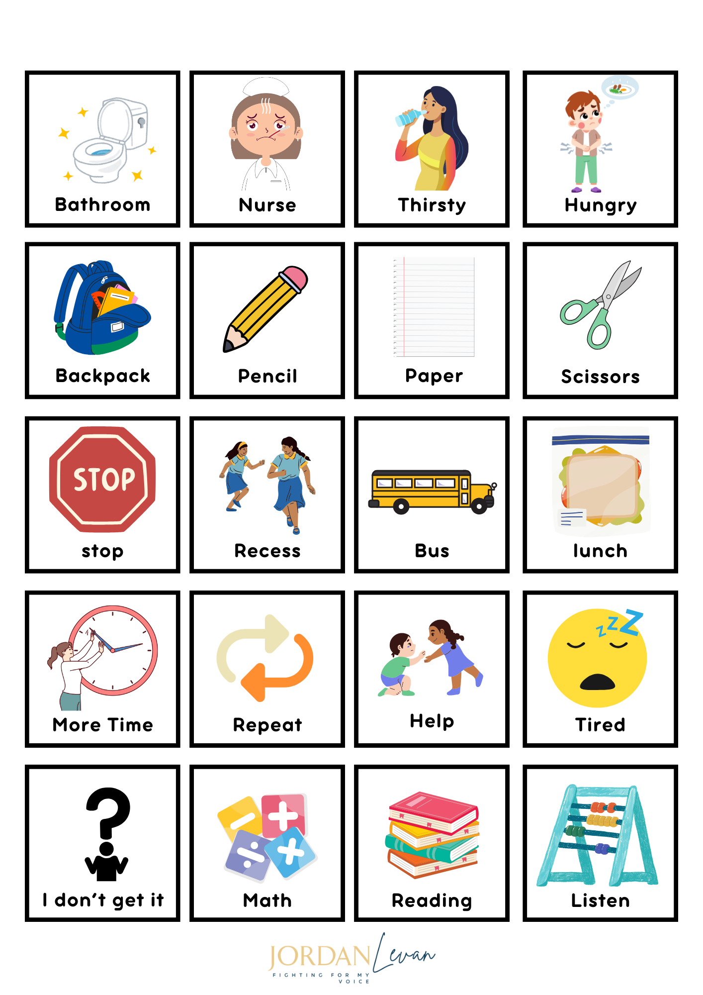 Free Aac Classroom Communication Board - Fighting For My Voice throughout Free Autism Pecs Printables