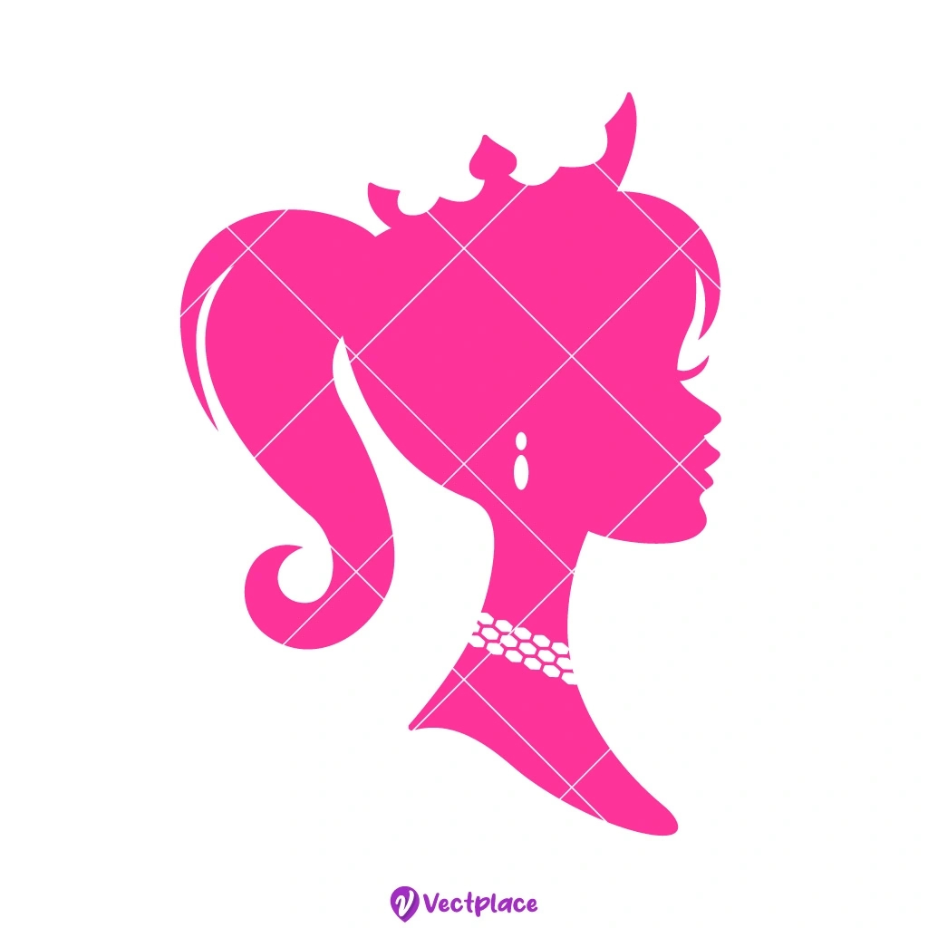 Free Barbie Head Svg - Vectplace throughout Free Barbie Silhouette Printables