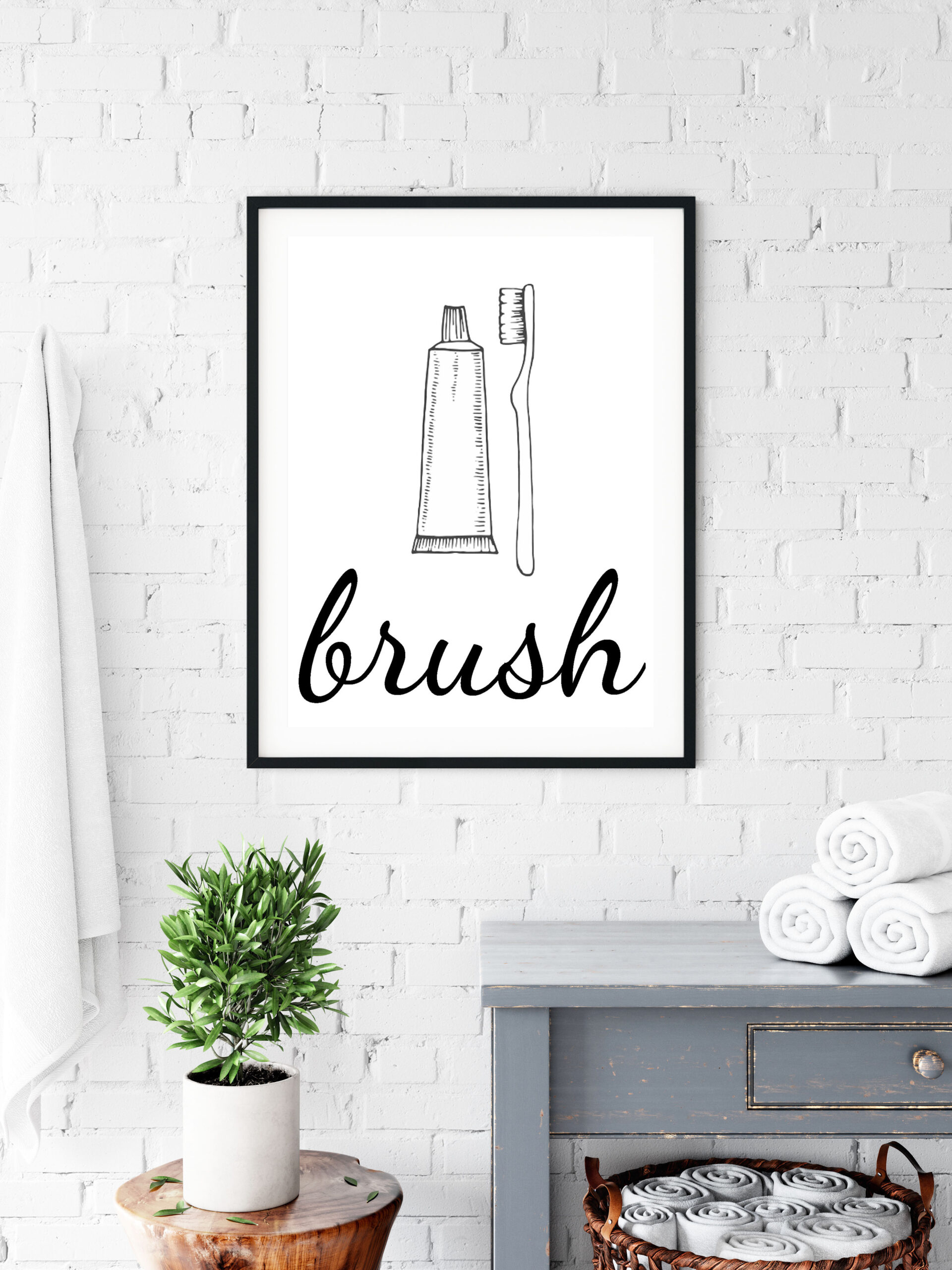 Free Bathroom Printables! – Welsh Design Studio intended for Free Printable Printable Bathroom Wall Art