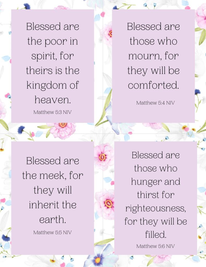 Free Beatitudes Printables intended for Free Printable Beatitudes Worksheet