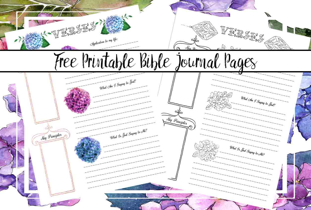 Free Bible Journaling Printables (Including One You Can Color!) for Free Printables For Bible Journaling