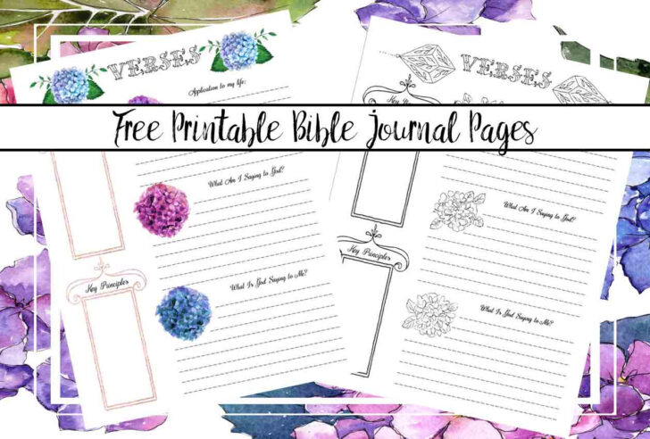 Printable Free Bible Journaling Templates