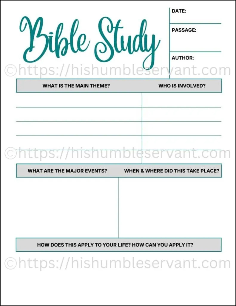 Free Bible Study Printable regarding Free Printable Bible Lessons For Adults
