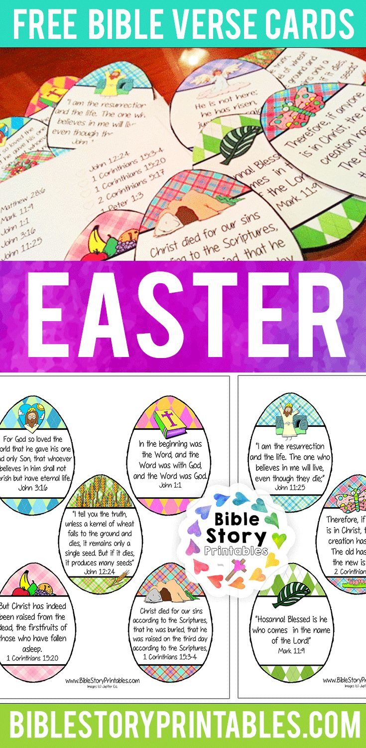 Free Bible Verse Cards For Easter throughout Printable Easter Verses For Cards