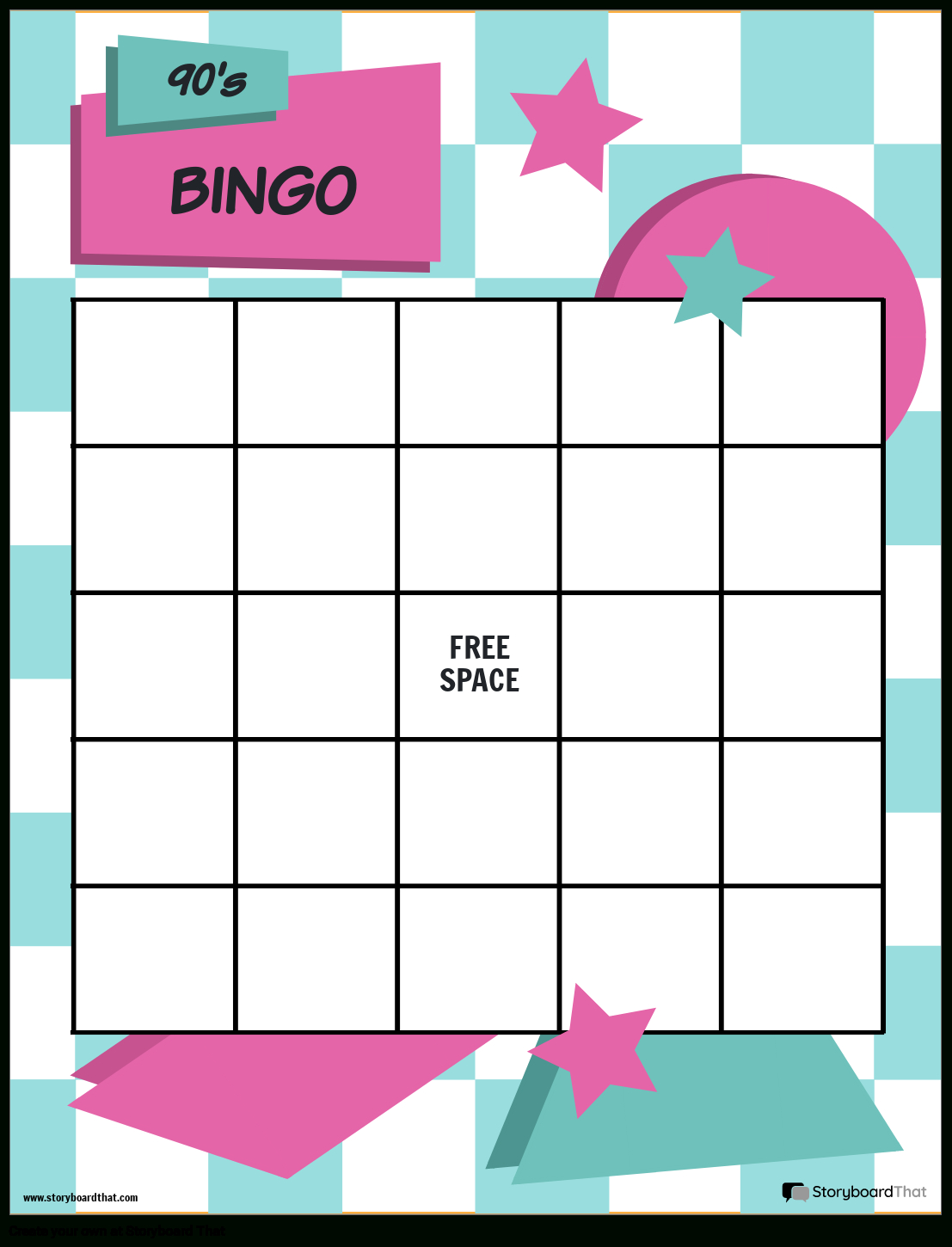 Free Bingo Card &amp;amp; Board Templates: Customize And Print pertaining to Create Your Own Free Bingo Cards